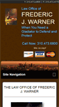 Mobile Screenshot of fwarnerlaw.com